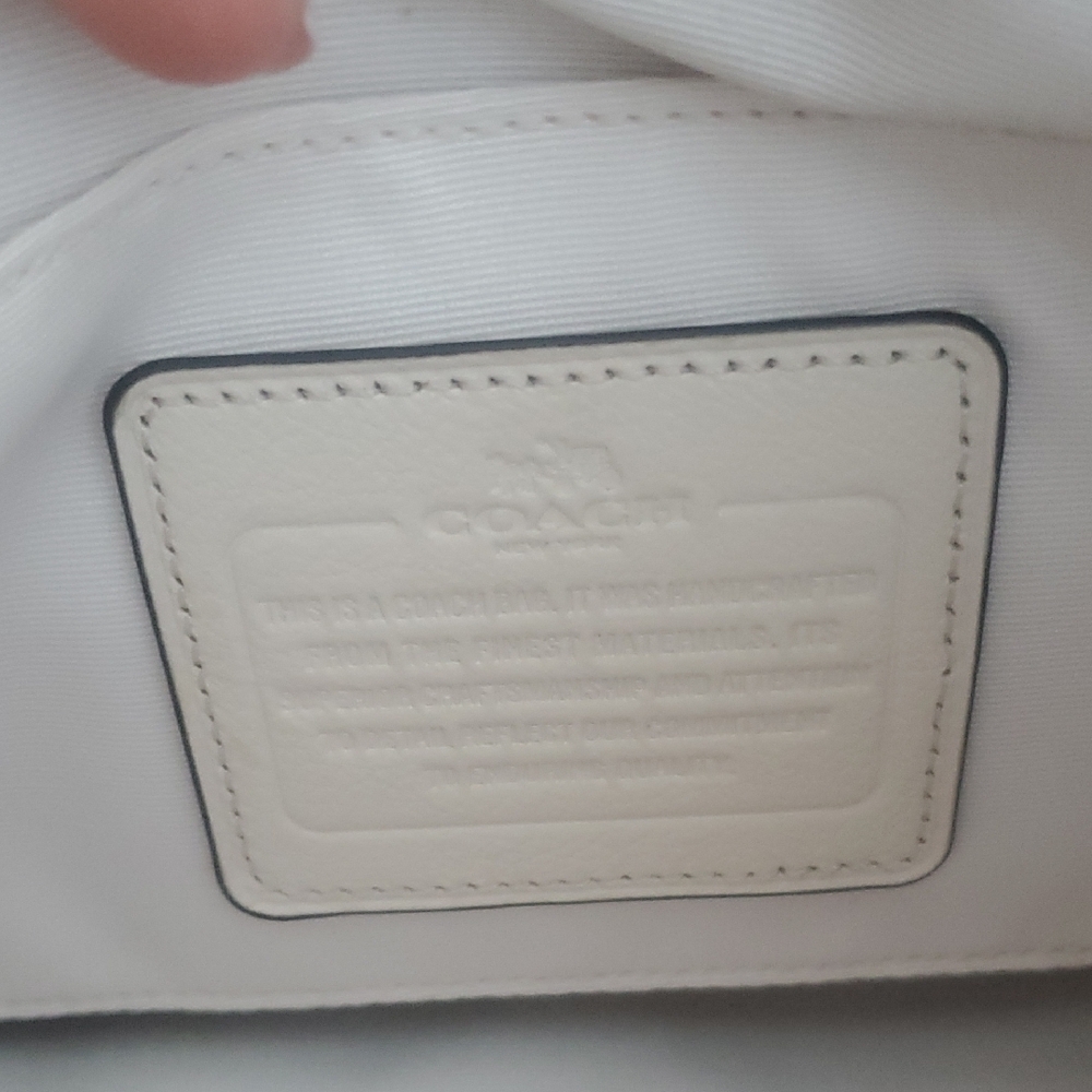 Coach Off-White Leather Crossbody Bag - Picture 7 of 16